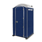 A flushable porta potty rental showcasing its hygienic design and eco-friendly features for a comfortable and clean experience.
